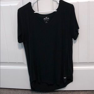 hollister black short sleeve shirt